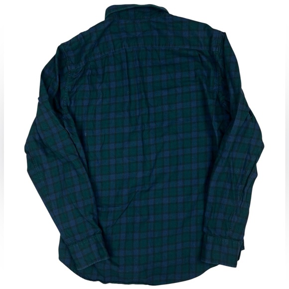 Bonobos Flannel Plaid Shirt Mens Medium Slim Fit Blue Green Outdoors 100% Cotton - Picture 5 of 10